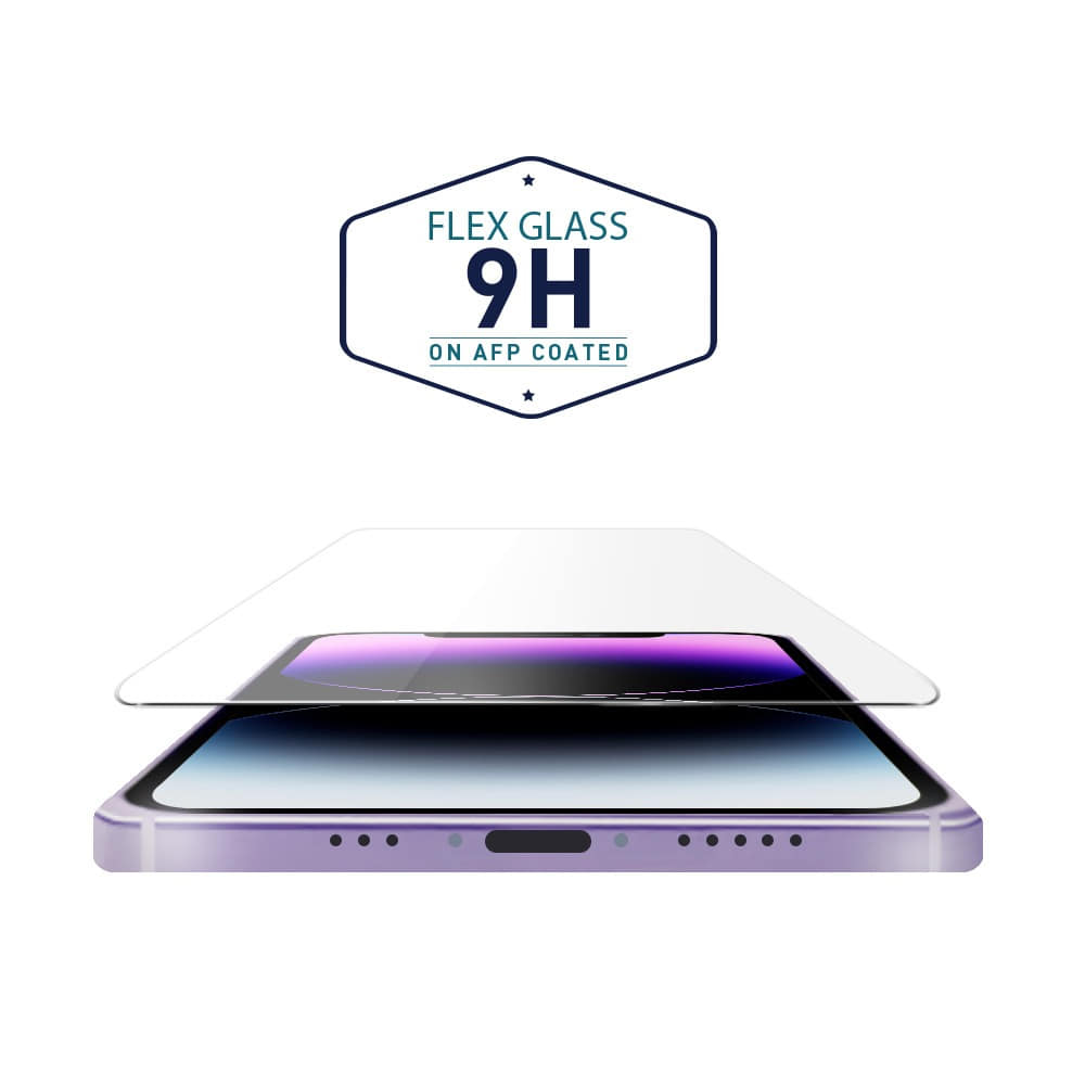 아이폰14 Pro 9H 플렉스글라스 강화유리 코팅 항균필름